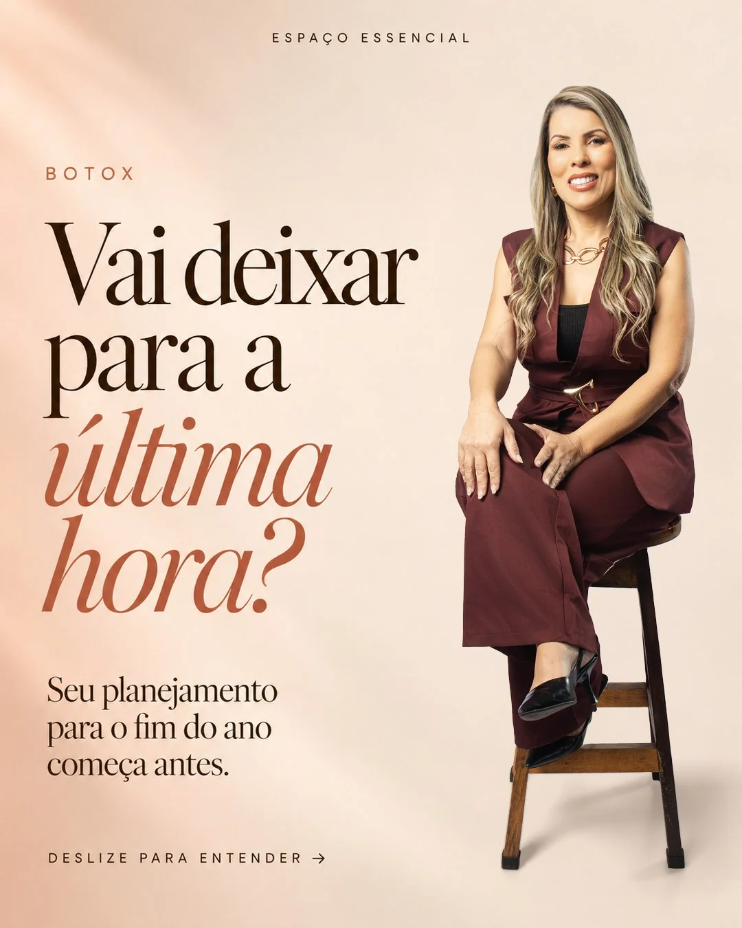 Capa do carrossel Planejamento do botox, criada com o retrato do estúdio